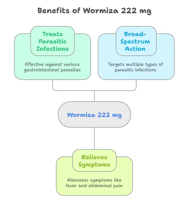 Benefits of Wormiza 222 mg 