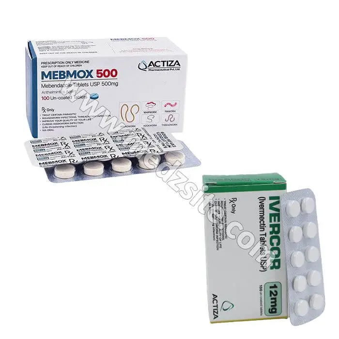 Ivermectin and Mebendazole Tablets Parasite Treatment