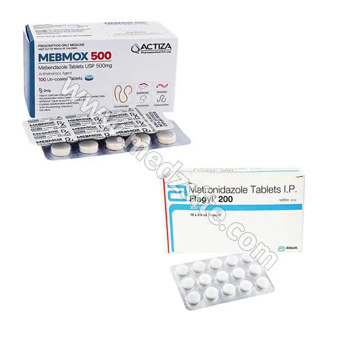 Mebendazole and Metronidazole Medicine