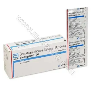 Serratiopeptidase 20 mg