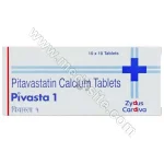 Pitavastatin 1 mg