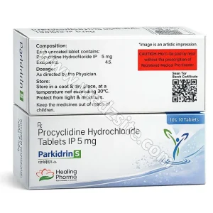Parkidrin 5 mg Tablet (Procyclidine)